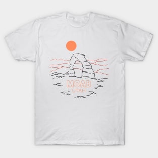 Moab Utah Line Art T-Shirt
